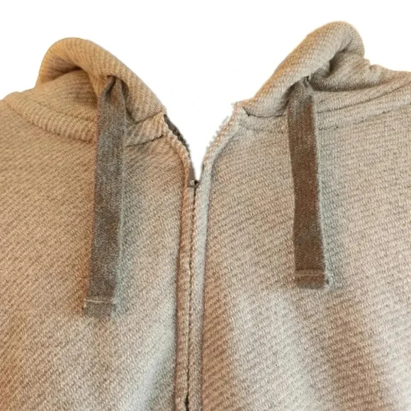 HYBRID Threads cult fav full zip grey and black hooded jacket Size Medium - Picture 2 of 6